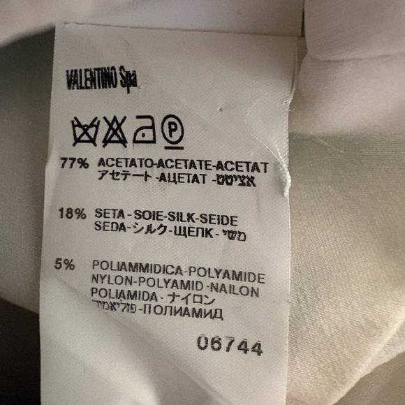 Valentino Black and White Polka Dot Trench Coat - Picture 9 of 9